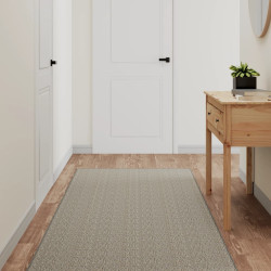 Tapete/passadeira 80x250 cm aspeto sisal platina