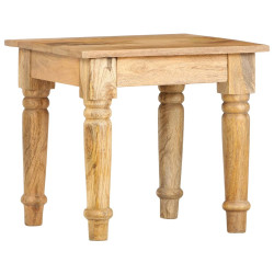 Mesa de apoio 43x43x40 cm madeira de mangueira maciça