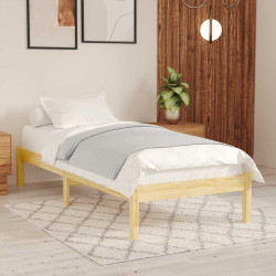 Estrutura de cama solteiro 90x190 cm madeira maciça