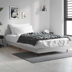 Estrutura cama 90x200 cm derivados de madeira cinzento sonoma