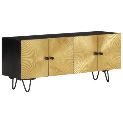 Móvel de TV 110x30x45 cm madeira de mangueira maciça