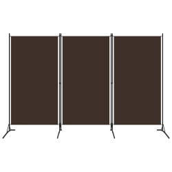 Divisória de quarto com 3 painéis 260x180 cm castanho
