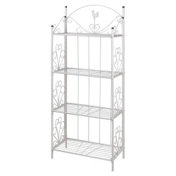 Suporte quadrado para planta / branco