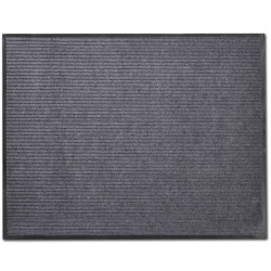 Tapete de porta cinzento 120 x 180 cm PVC