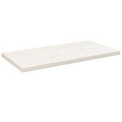 Tampo de mesa retangular 80x40x2,5 cm pinho maciço branco
