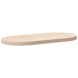 Tampo de mesa 70x35x2,5 cm madeira maciça pinho oval