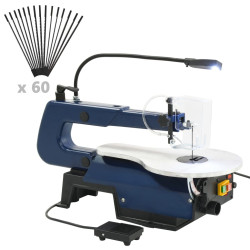 Serra tico tico elétrica com pedal e luz LED 125 w