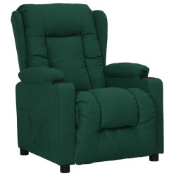 Poltrona reclinável tecido verde-escuro