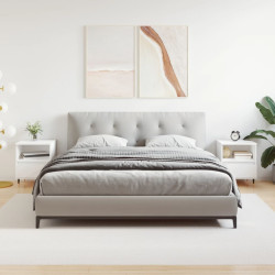 Mesas de cabeceira 2pcs 40x35x50 cm derivados de madeira branco