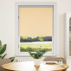 Cortina de rolo blackout 84,4x175 cm, largura do tecido 80 cm, bege