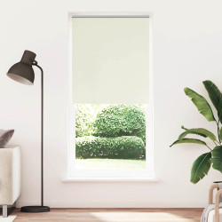 Cortina de rolo blackout, 124,4 x 230 cm, largura do tecido 120 cm, branco-creme