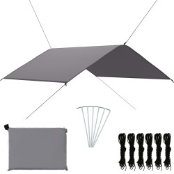 Lona de exterior 4x4 m cinzento
