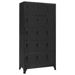 Cacifo 90x40x180 cm aço antracite