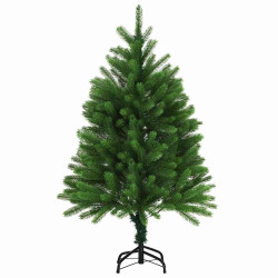 Árvore de natal artificial agulhas realistas 120 cm verde