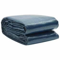 Película p/ piscina PE solar flutuante 488x244 cm preto e azul