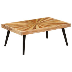 Mesa de centro madeira de mangueira maciça 90x55x36 cm