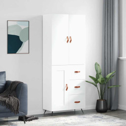 Armário alto 69,5x34x180 cm derivados de madeira branco