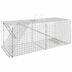 Armadilha para animais 64,5x25x26,5 cm ferro galvanizado