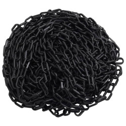 Corrente de sinalização plástico 100 m ø8 mm preto