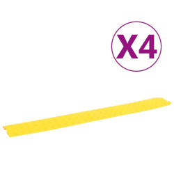 Rampa protetora de cabos 4 pcs 98,5 cm amarelo