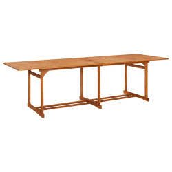 Mesa de jantar p/ jardim 280x90x75 cm madeira de acácia maciça