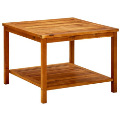 Mesa de centro 60x60x45 cm madeira de acácia maciça