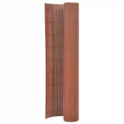 Cerca de jardim dupla face 90x400 cm castanho