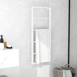 Toalheiro branco 45x10x115 cm aço