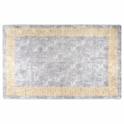 Tapete lavável 160x230 cm cinzento