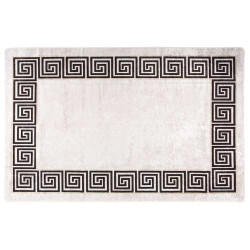 Tapete lavável 160x230 cm bege-claro