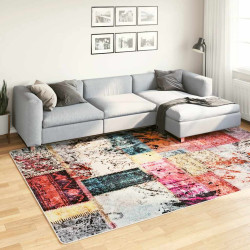 Tapete lavável 190x300 cm patchwork multicor