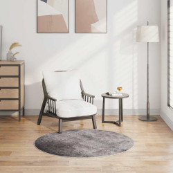 Tapete lavável φ120 cm cinzento