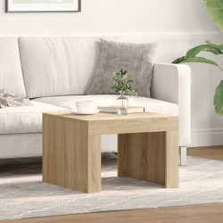 Mesa de centro 50x50x35 cm derivados de madeira carvalho sonoma