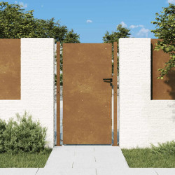 Portão de jardim 100x200 cm aço corten