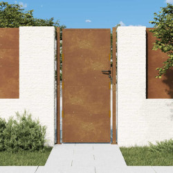 Portão de jardim 100x175 cm aço corten