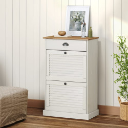 Sapateira vigo 60x35x96 cm madeira de pinho maciça branco