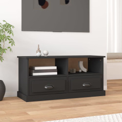 Móvel de TV 93x35,5x45 cm derivados de madeira preto