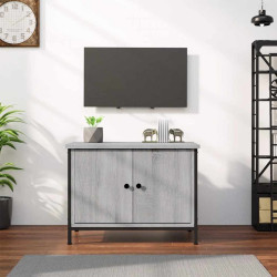 Móvel para TV c/ portas 60x35x45 cm deriv. madeira cinza sonoma