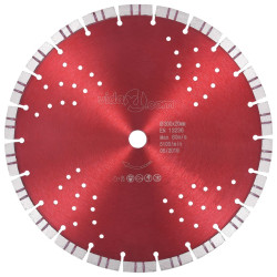 Disco de corte de diamante com turbo e orifícios aço 300 mm