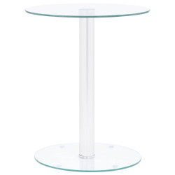 Mesa de centro 40 cm vidro temperado transparente