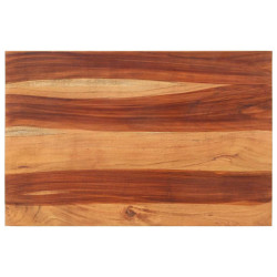 Tampo de mesa madeira de acácia maciça 25-27 mm 60x90 cm