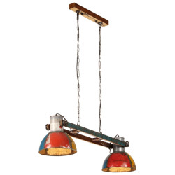 Candeeiro suspenso industrial 25w 111 cm e27 multicor