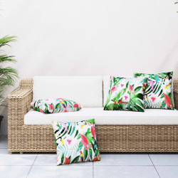 Almofadas decorativas 4pcs 60x60 cm tecido multicor