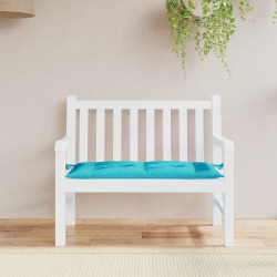 Almofadão p/ banco de jardim 100x50x7 cm tecido oxford turquesa