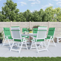 Almofadões p/ cadeira encosto alto 6 pcs tecido oxford verde