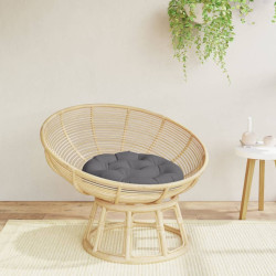 Almofadão redondo ø 60 x11 cm tecido oxford antracite