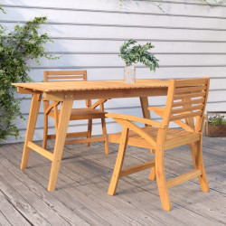 Cadeiras de jardim 2 pcs 58x58x87 cm madeira de acácia maciça