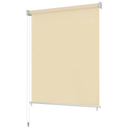 Estore de rolo para exterior 125 (l) x 230 (a) cm creme