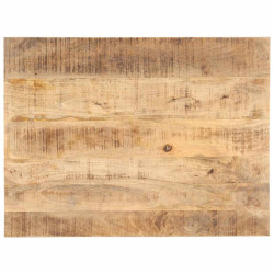 Tampo de mesa madeira de mangueira maciça 25-27 mm 90x70 cm