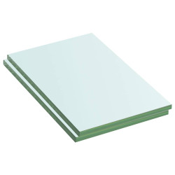 Prateleiras 2 pcs 20x12 cm vidro transparente